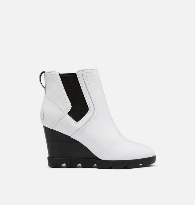 Womens Wedges White - Sorel Joan Uptown™ Chelsea Bootie - 610-QAEDSN